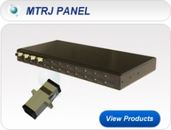 MTRJ 1U 19” Singlemode Fixed Patch Panel